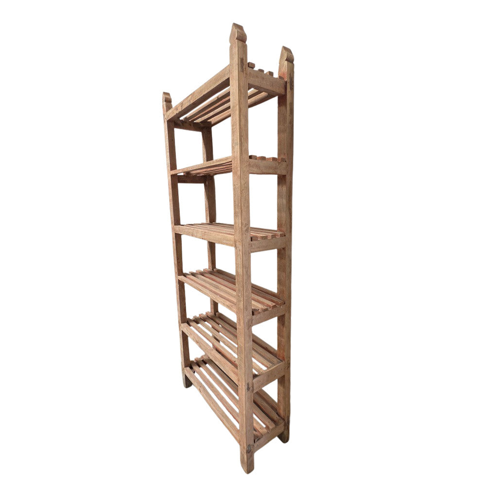 Vintage Indoan Wooden Bookshelf - Berbere Imports