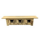 Low Wooden Carved Cabinet - Berbere Imports