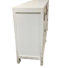 White 4-Door Wooden Cabinet - Berbere Imports