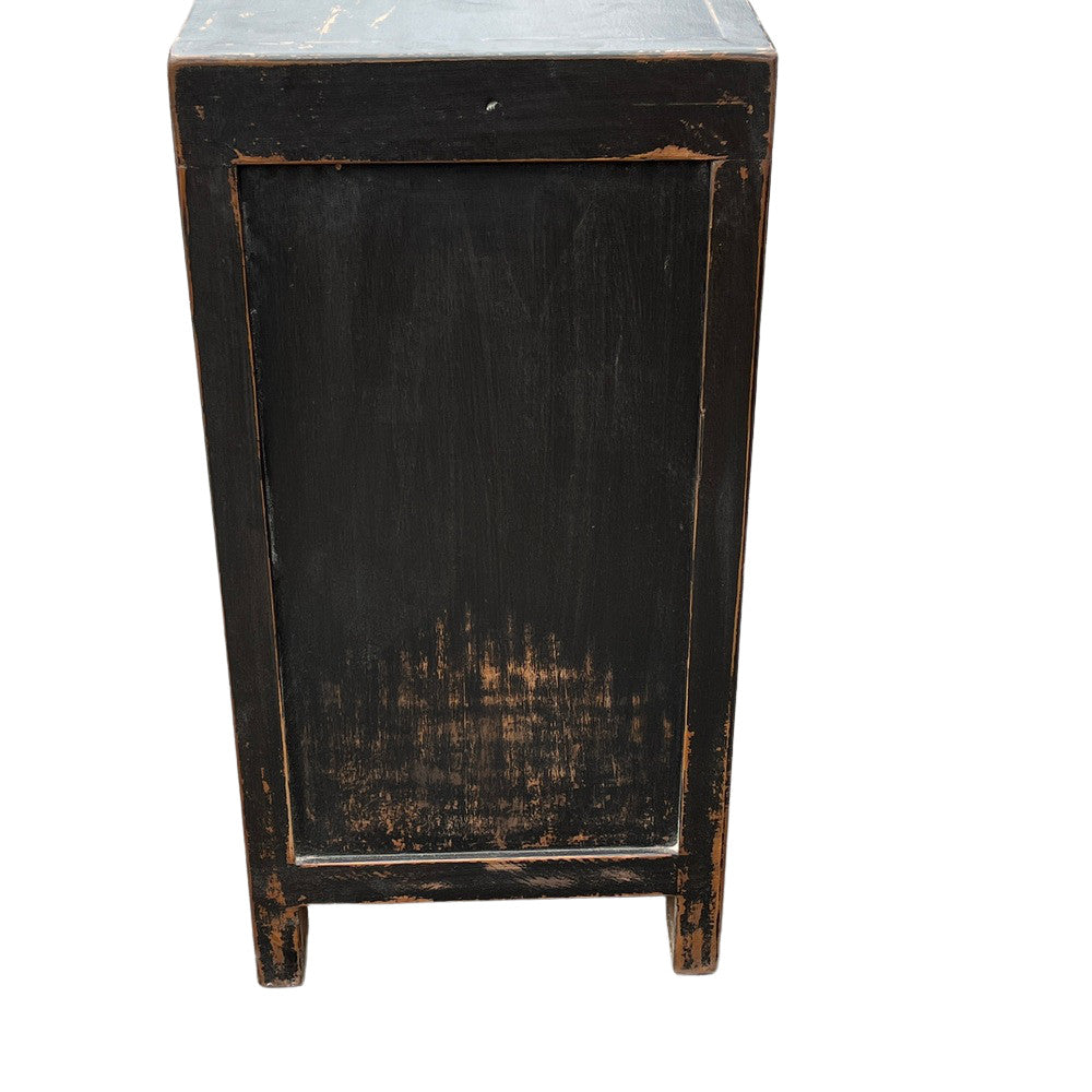 2-Door Wooden Cabinet With Metal Detail - Berbere Imports