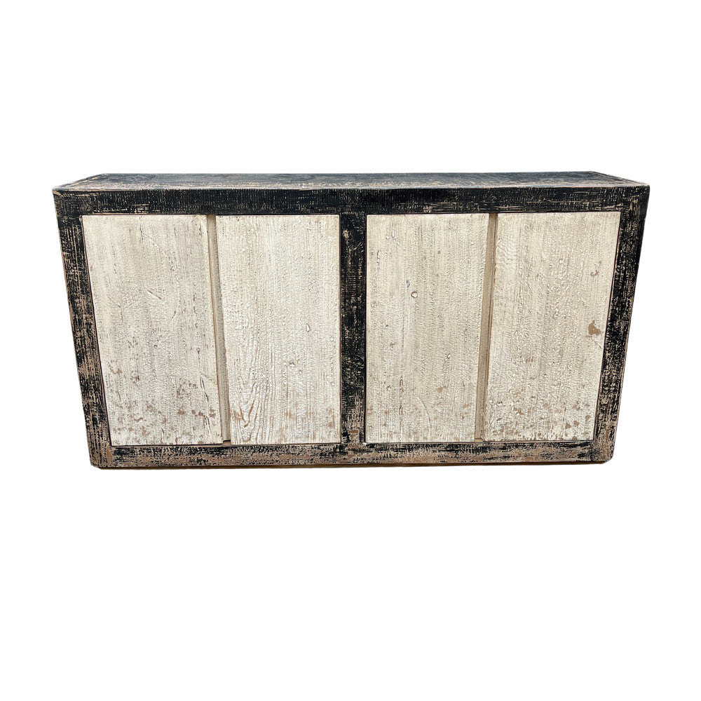 Vintage Distressed 4-Door Sideboard - Berbere Imports