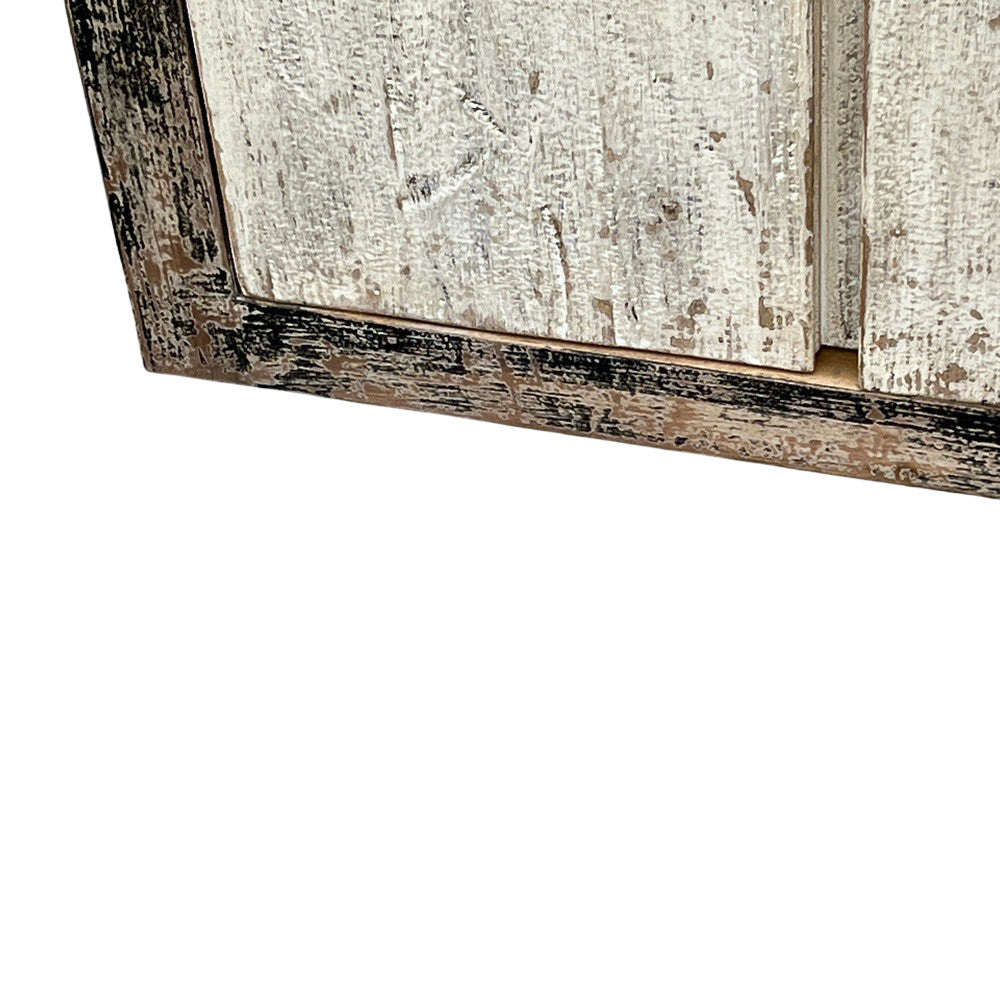 Vintage Distressed 4-Door Sideboard - Berbere Imports