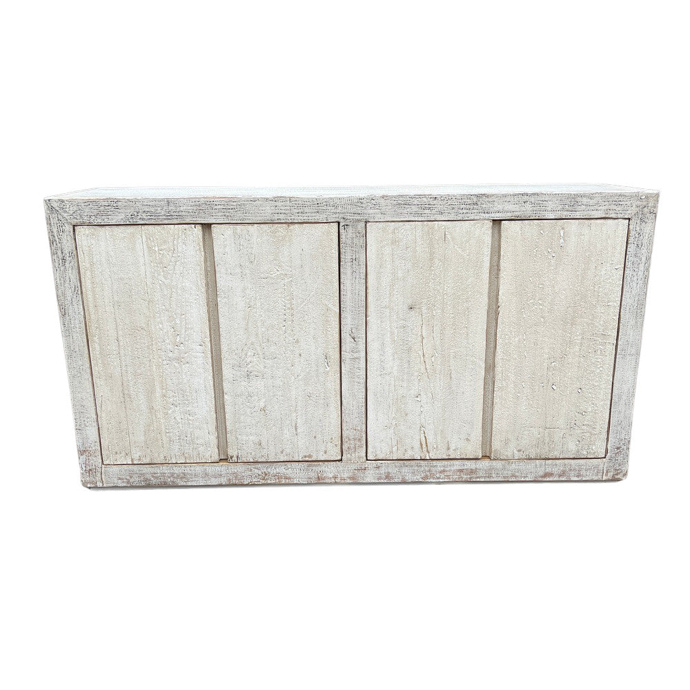 Vintage Distressed 4-Door Sideboard - Berbere Imports