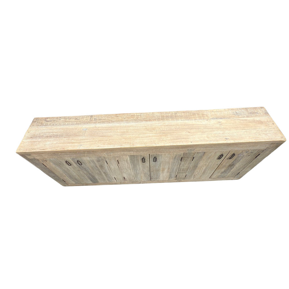 Vintage Indian 6-Door Wooden Sideboard - Berbere Imports