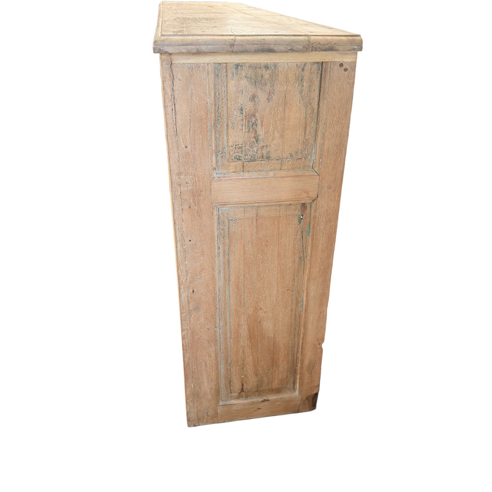 Indian Carved Wooden Sideboard With Shelves - Berbere Imports