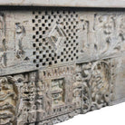 Vintage Carved Whitewash Console - Berbere Imports