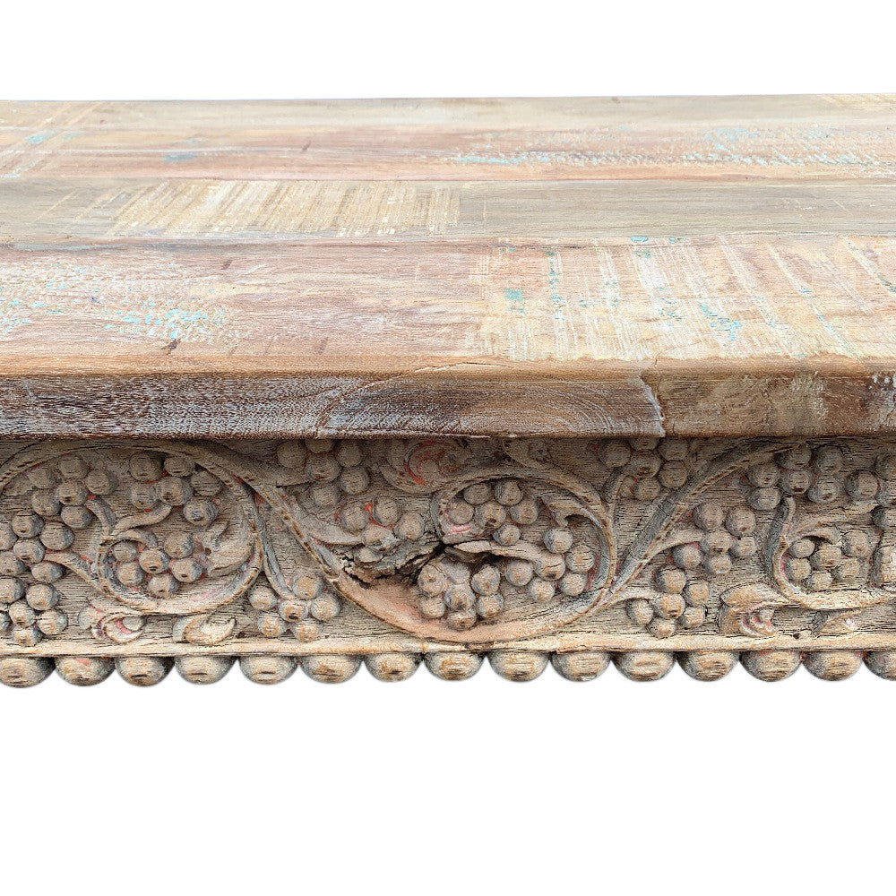 Vintage Indian Long Carved Console - Berbere Imports