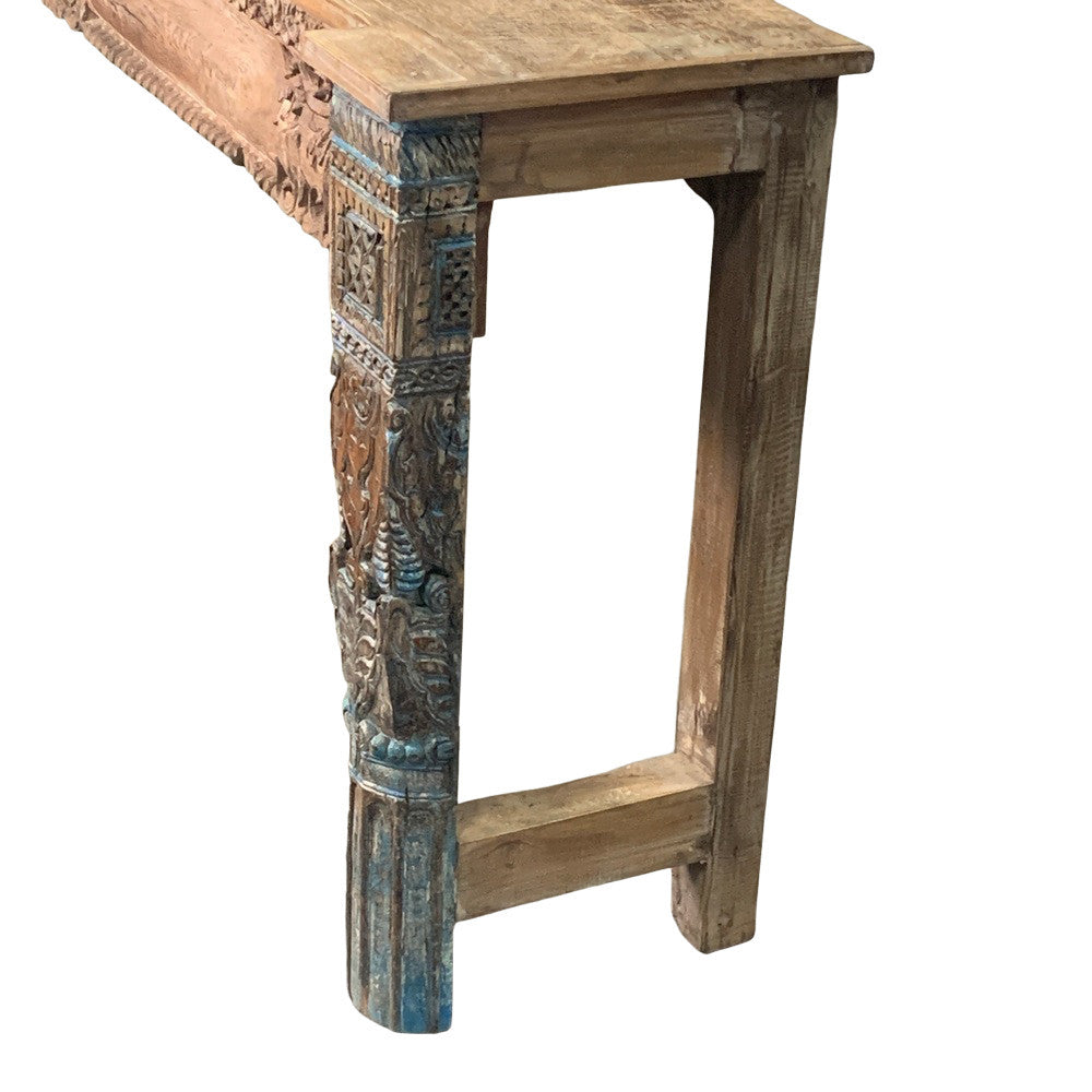 Vintage Carved Console Table - Berbere Imports