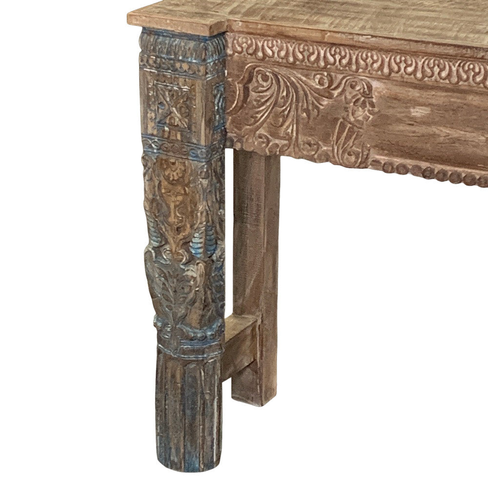 Vintage Carved Console Table - Berbere Imports