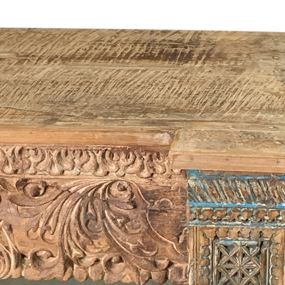 Vintage Carved Console Table - Berbere Imports