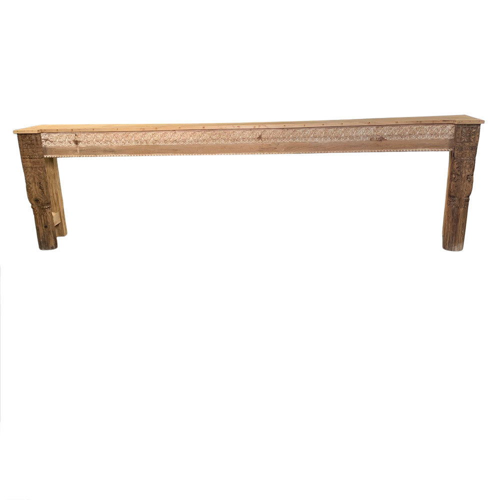 Vintage Carved Console Table - Berbere Imports