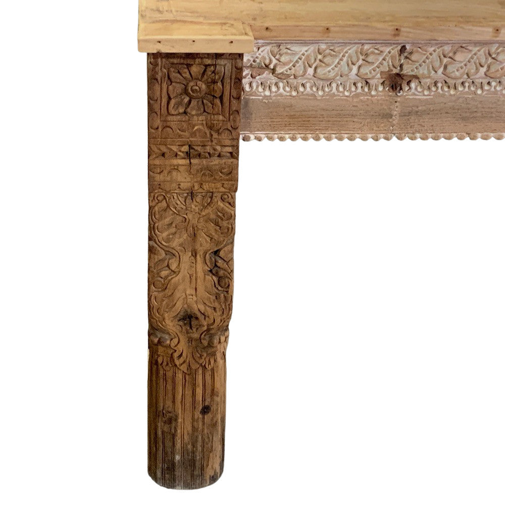 Vintage Carved Console Table - Berbere Imports