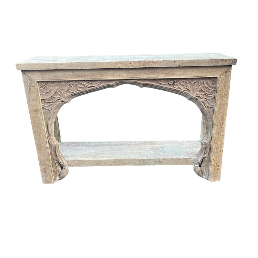 Vintage Carved Wooden Console - Berbere Imports