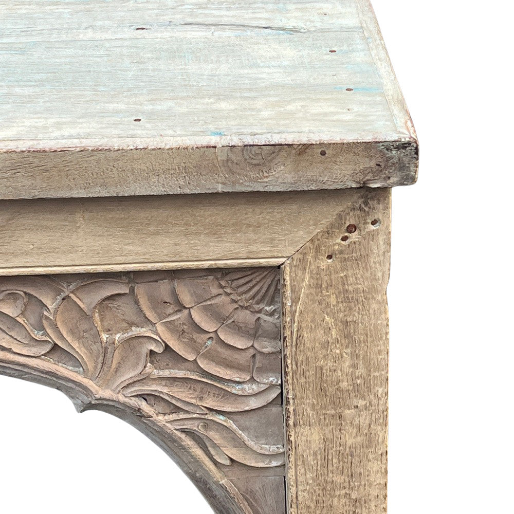 Vintage Carved Wooden Console - Berbere Imports