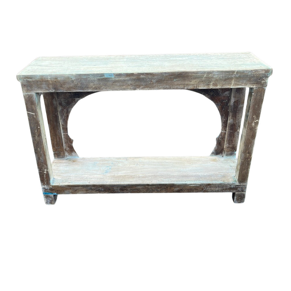 Vintage Carved Wooden Console - Berbere Imports