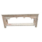 Vintage Carved Wooden Console With Bottom Shelf - Berbere Imports