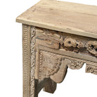 Vintage Indian Carved Wooden Console - Berbere Imports