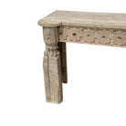 Vintage Indian Carved Wooden Console - Berbere Imports