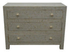 Indian White Bone 3-Drawer Dresser - Berbere Imports