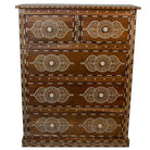 Indian Bone Inlay 5-Drawer Dresser - Berbere Imports