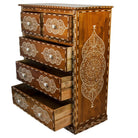 Indian Bone Inlay 5-Drawer Dresser - Berbere Imports