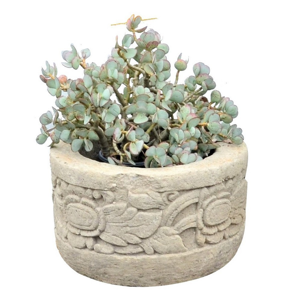 Indonesian Carved Stone Planter - Berbere Imports