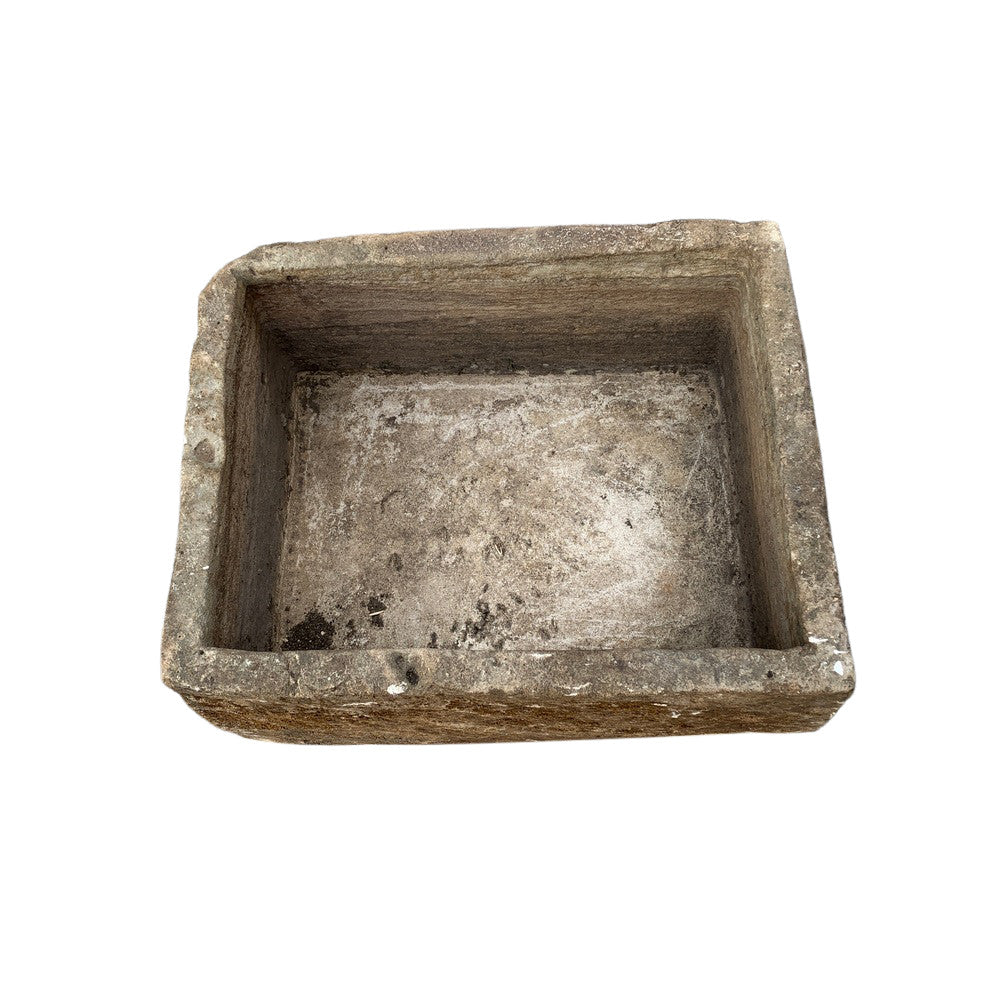 Antique Indonesian Limestone Planter - Berbere Imports