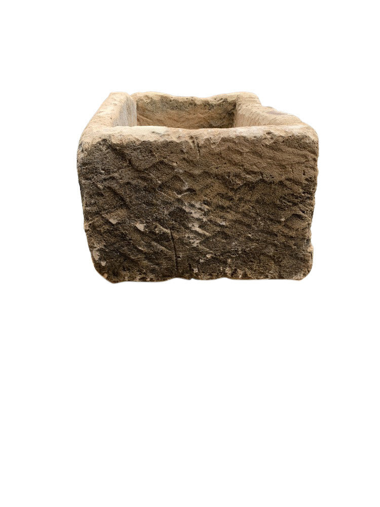 Antique Limestone Planter - Berbere Imports