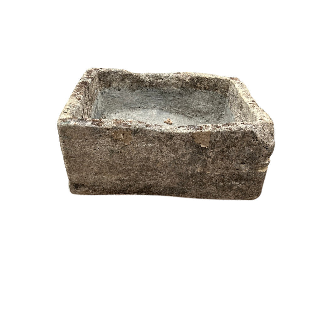 Vintage Limestone Planter - Berbere Imports