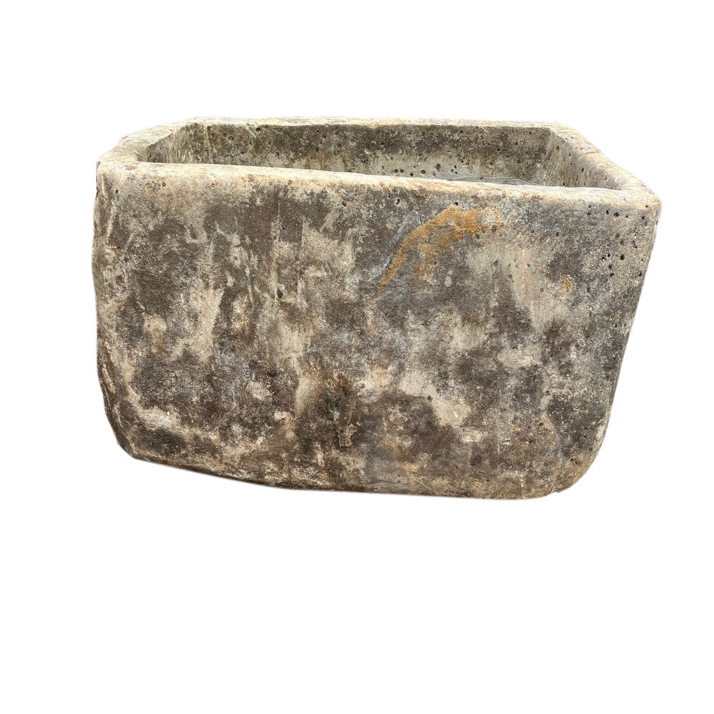 Vintage Limestone Planter - Berbere Imports