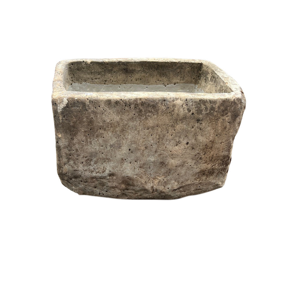 Vintage Limestone Planter - Berbere Imports