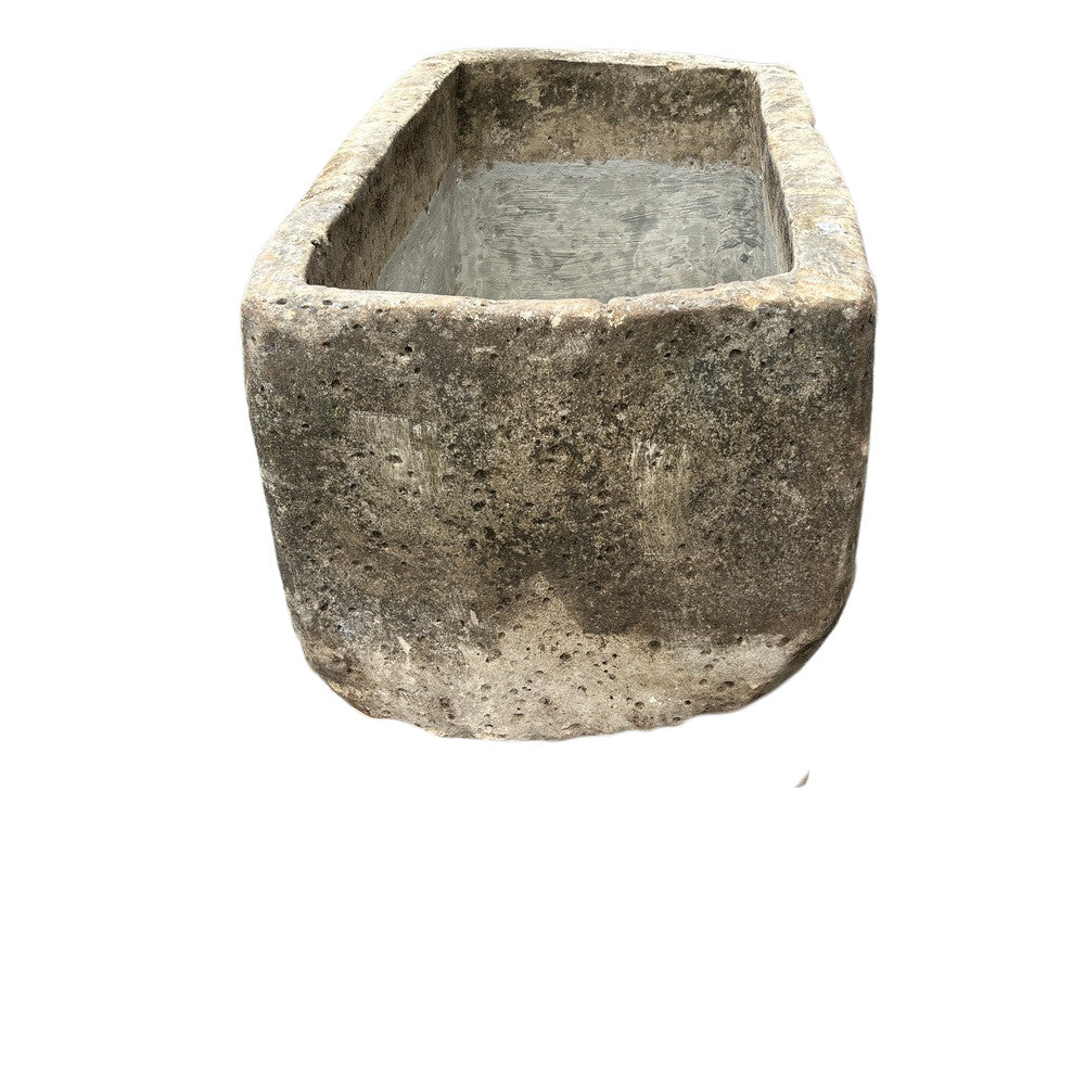 Vintage Limestone Planter - Berbere Imports