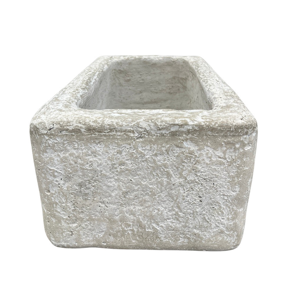 Rectangular Concrete Planter - Medium - Berbere Imports