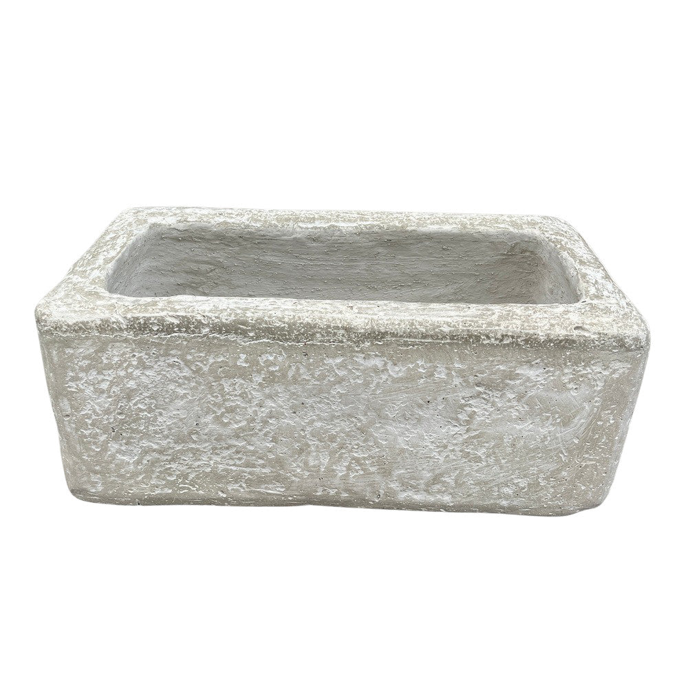 Rectangular Concrete Planter - Medium - Berbere Imports