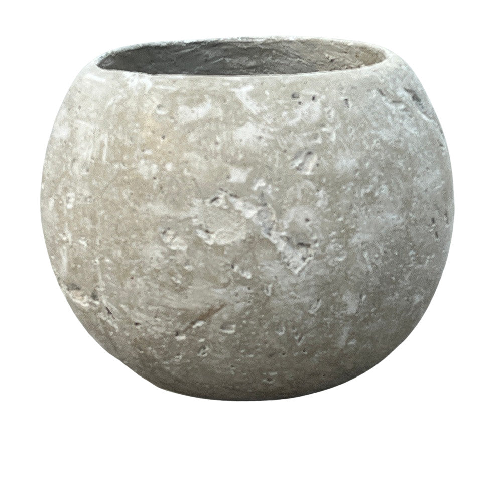 Concrete Small Spherical Planter - Medium - Berbere Imports