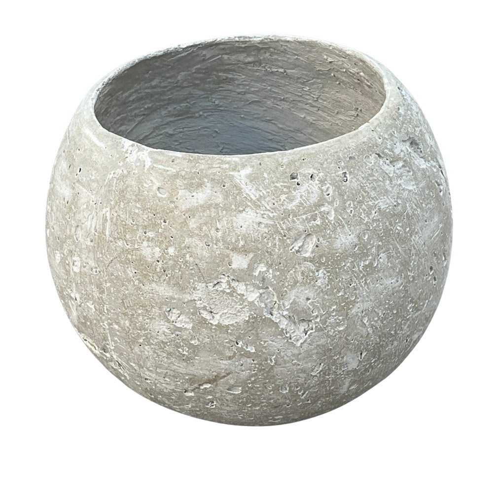 Concrete Small Spherical Planter - Medium - Berbere Imports