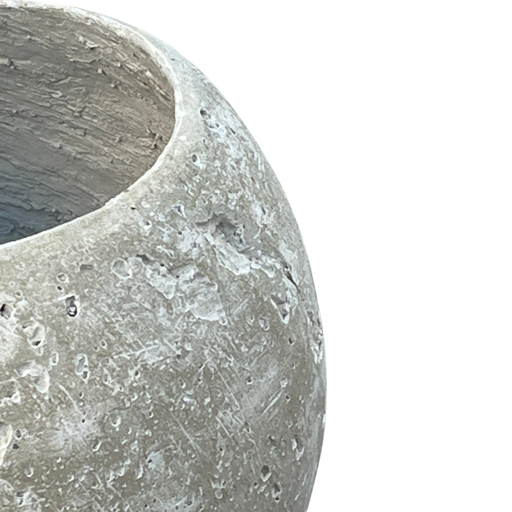 Concrete Small Spherical Planter - Medium - Berbere Imports