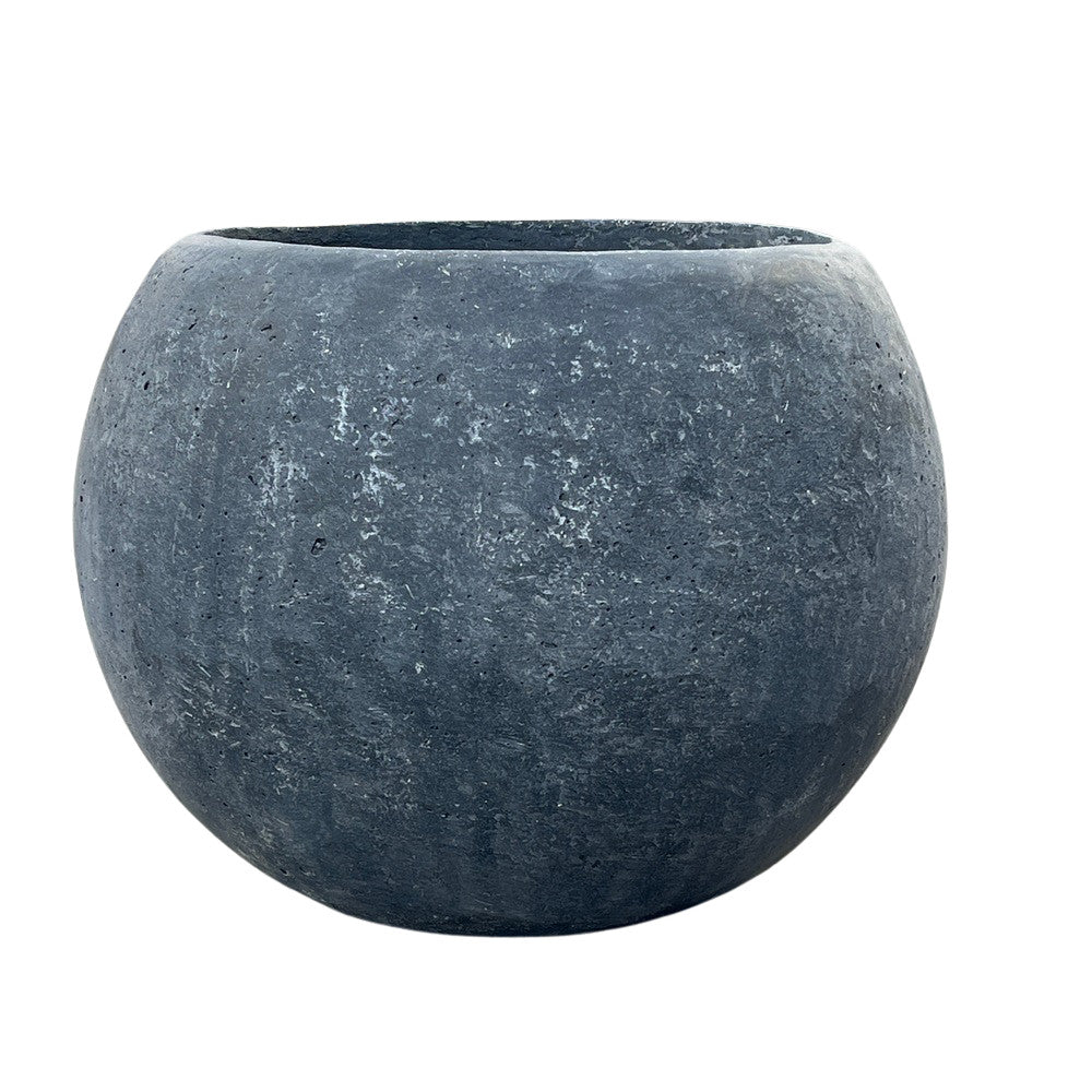 Concrete Black Spherical Planter - Berbere Imports