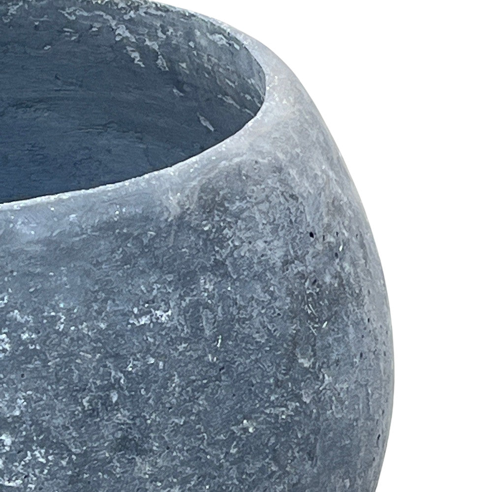 Concrete Black Spherical Planter - Berbere Imports