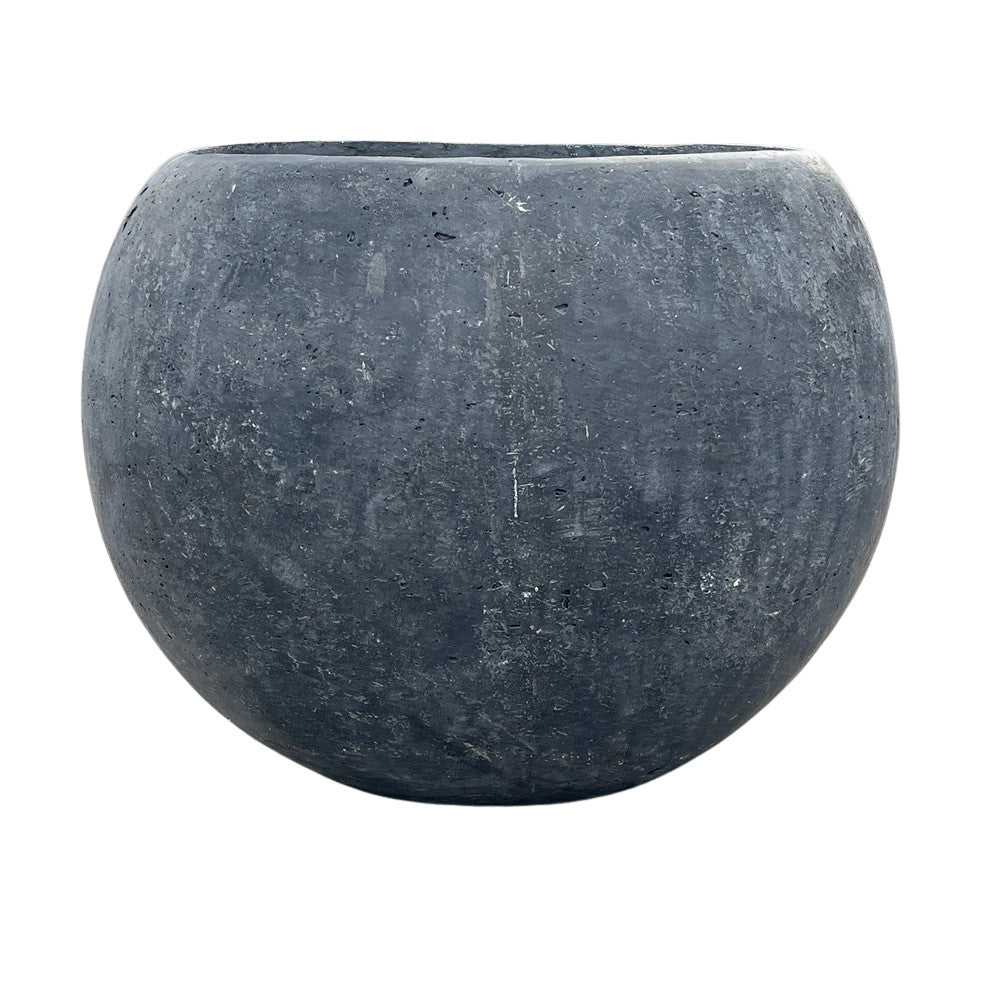 Concrete Black Spherical Planter - Berbere Imports