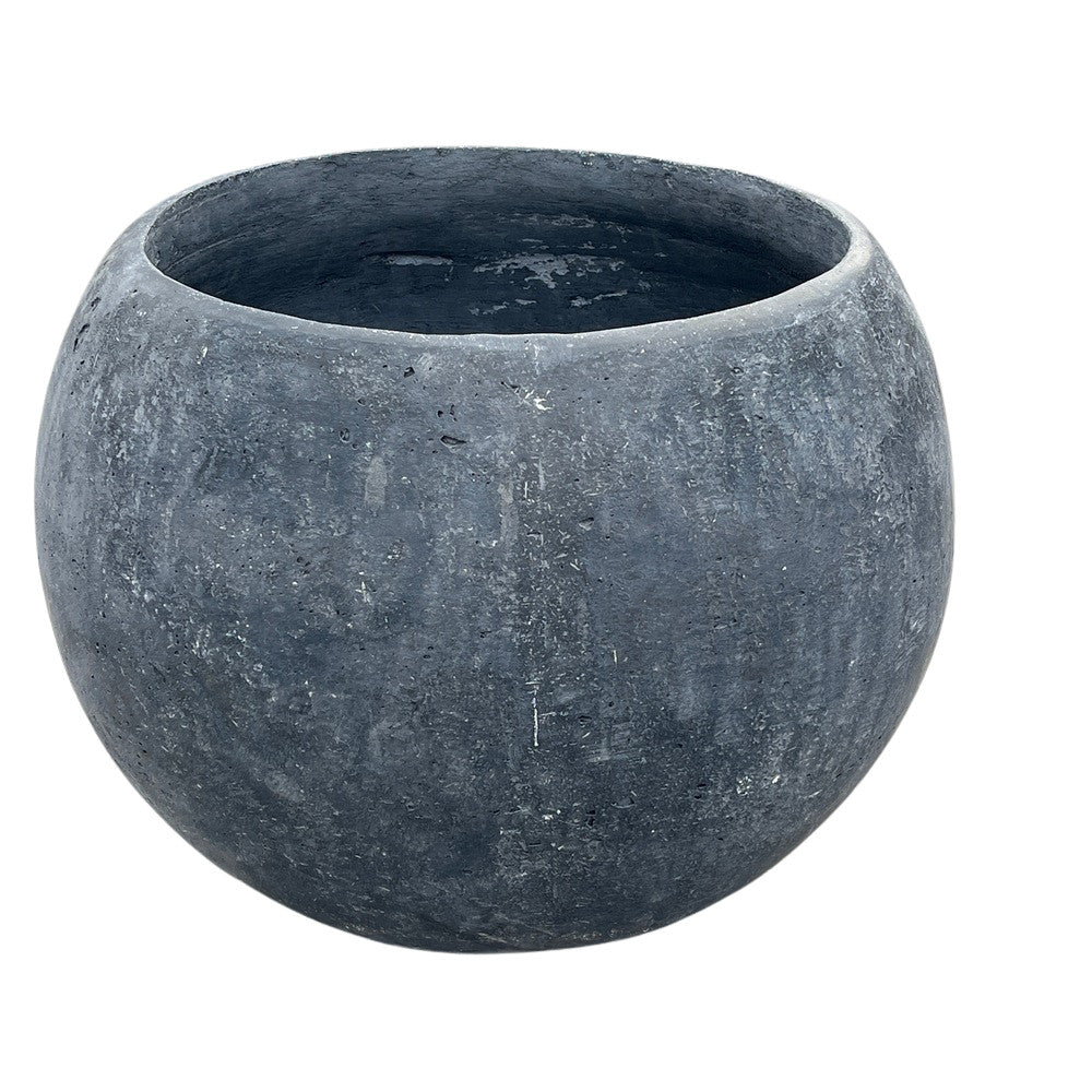 Concrete Black Spherical Planter - Berbere Imports