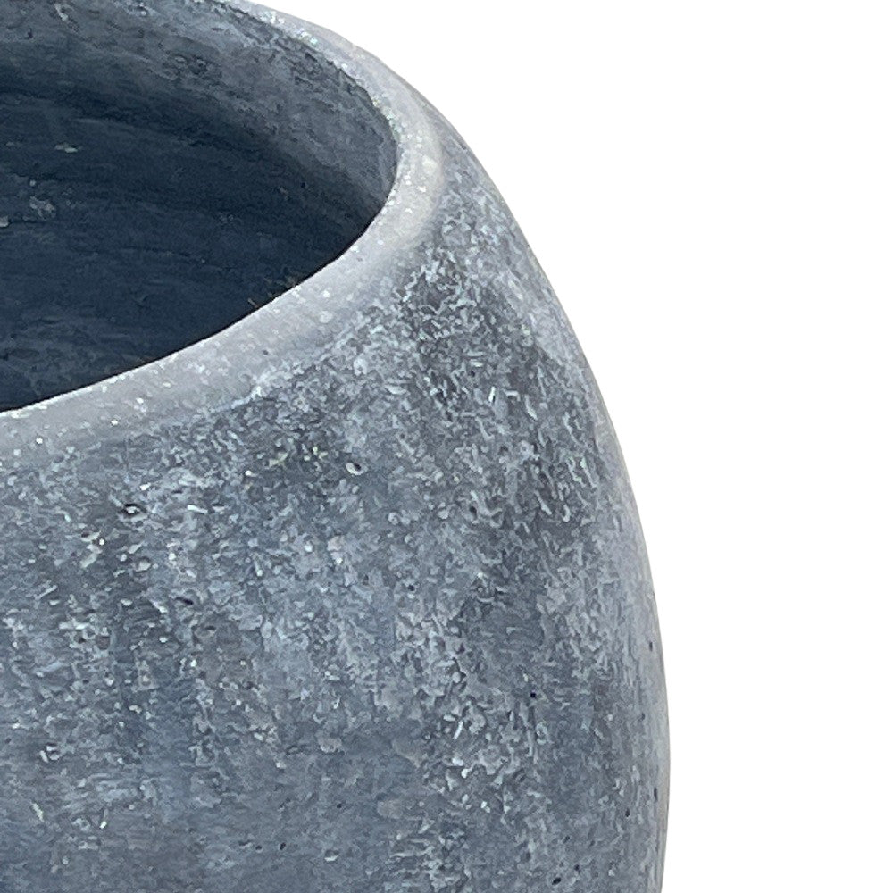 Concrete Black Spherical Planter - Berbere Imports