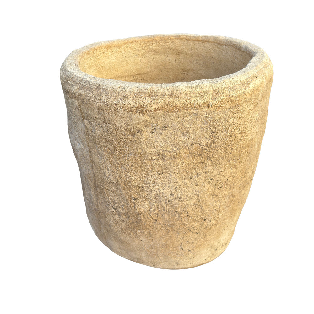 Indonesian Composite Stone Planter - Small - Berbere Imports