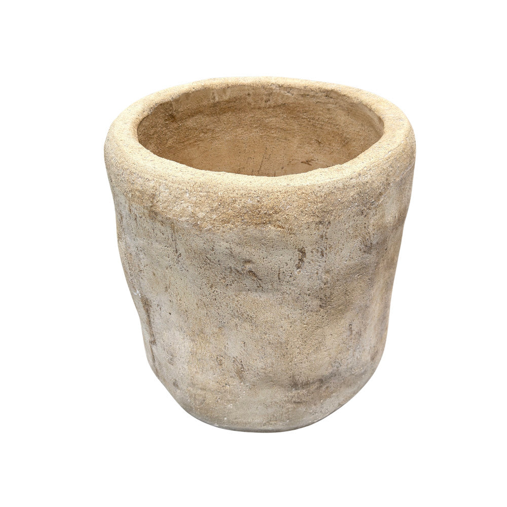 Indonesian Composite Stone Planter - Medium - Berbere Imports