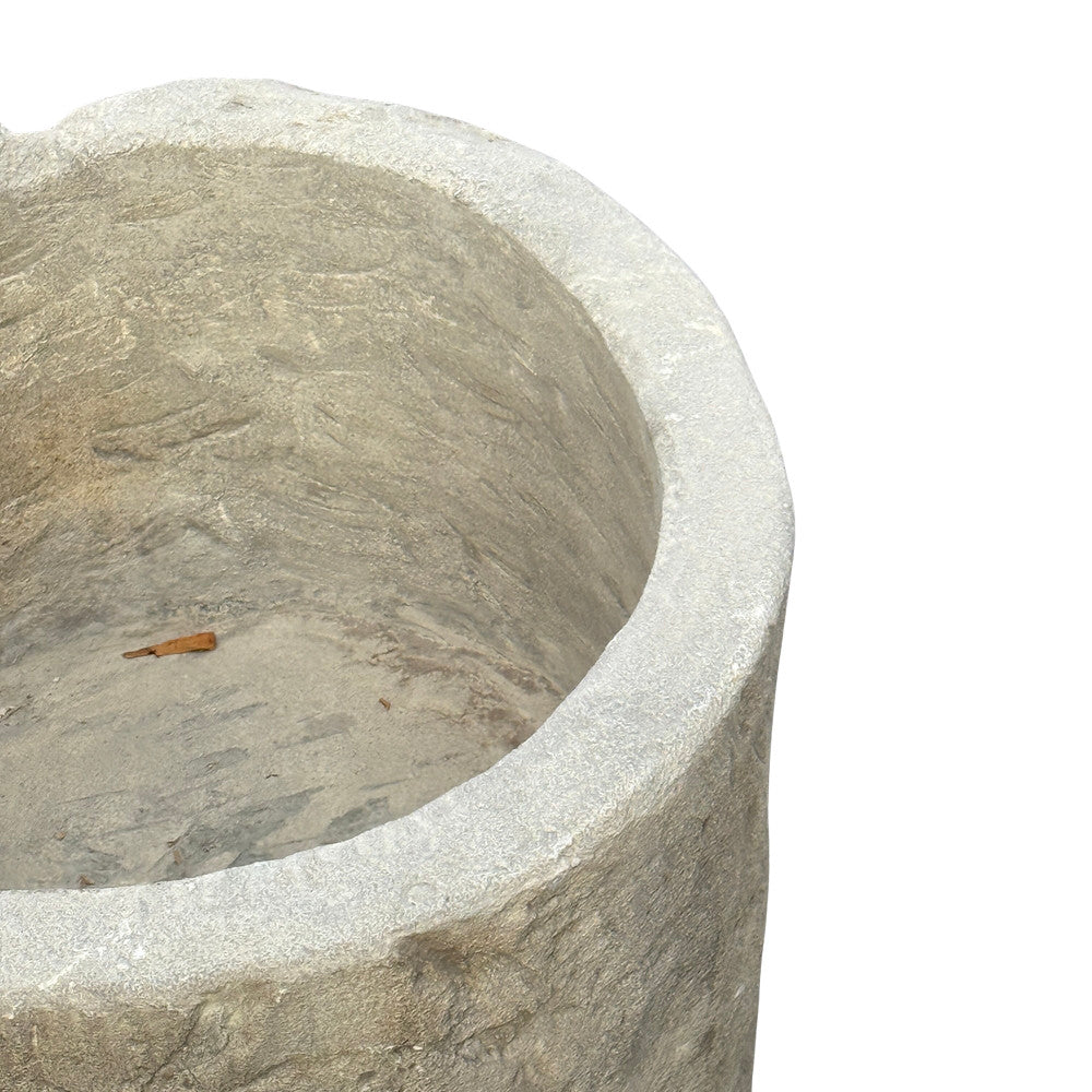 Indonesian Wethered Limestone Planter - Small - Berbere Imports