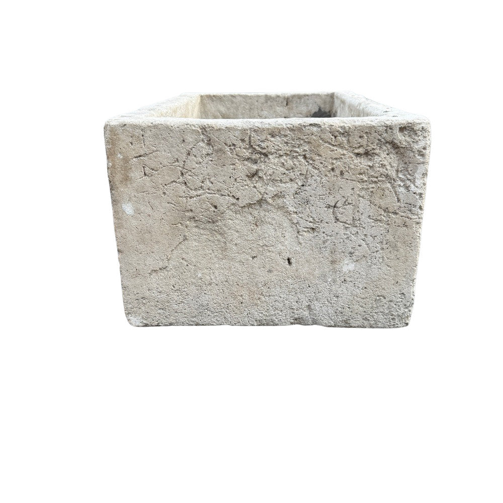 Antique Indonesian Limestone Planter - Berbere Imports