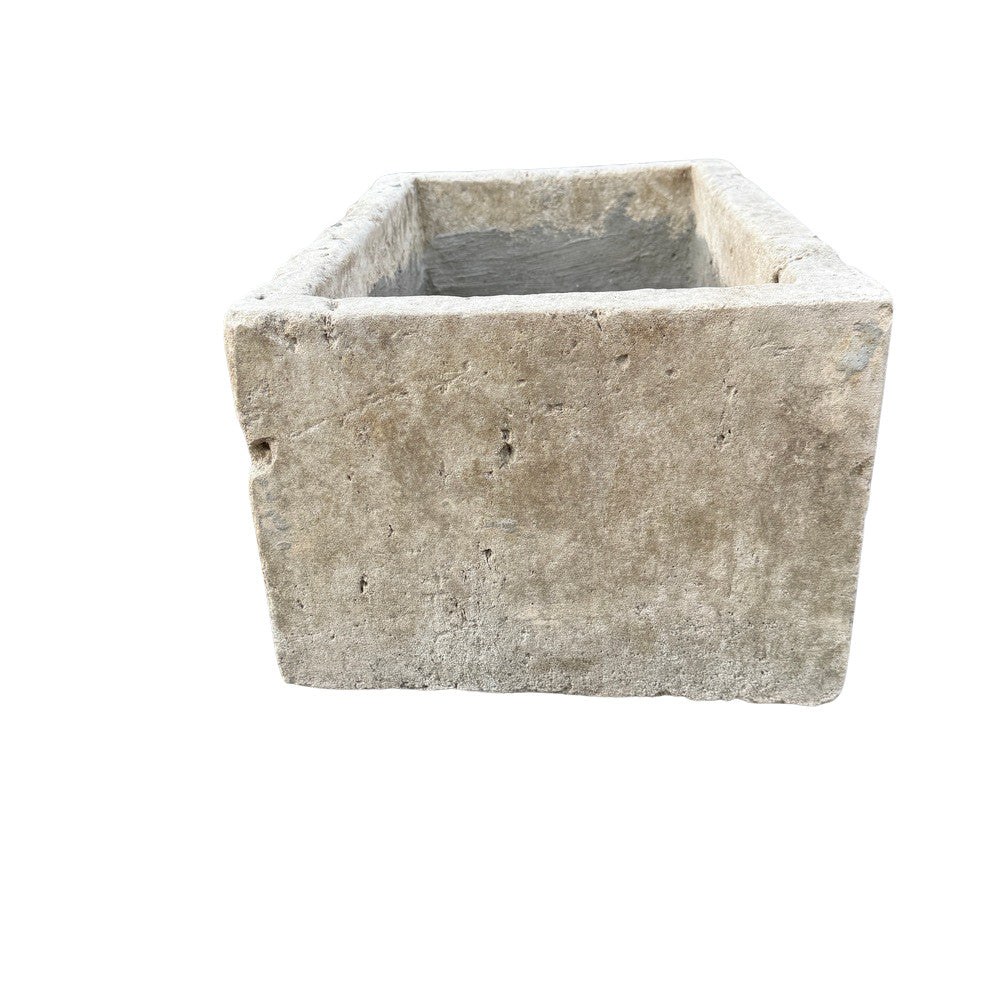Antique Indonesian Limestone Planter - Berbere Imports