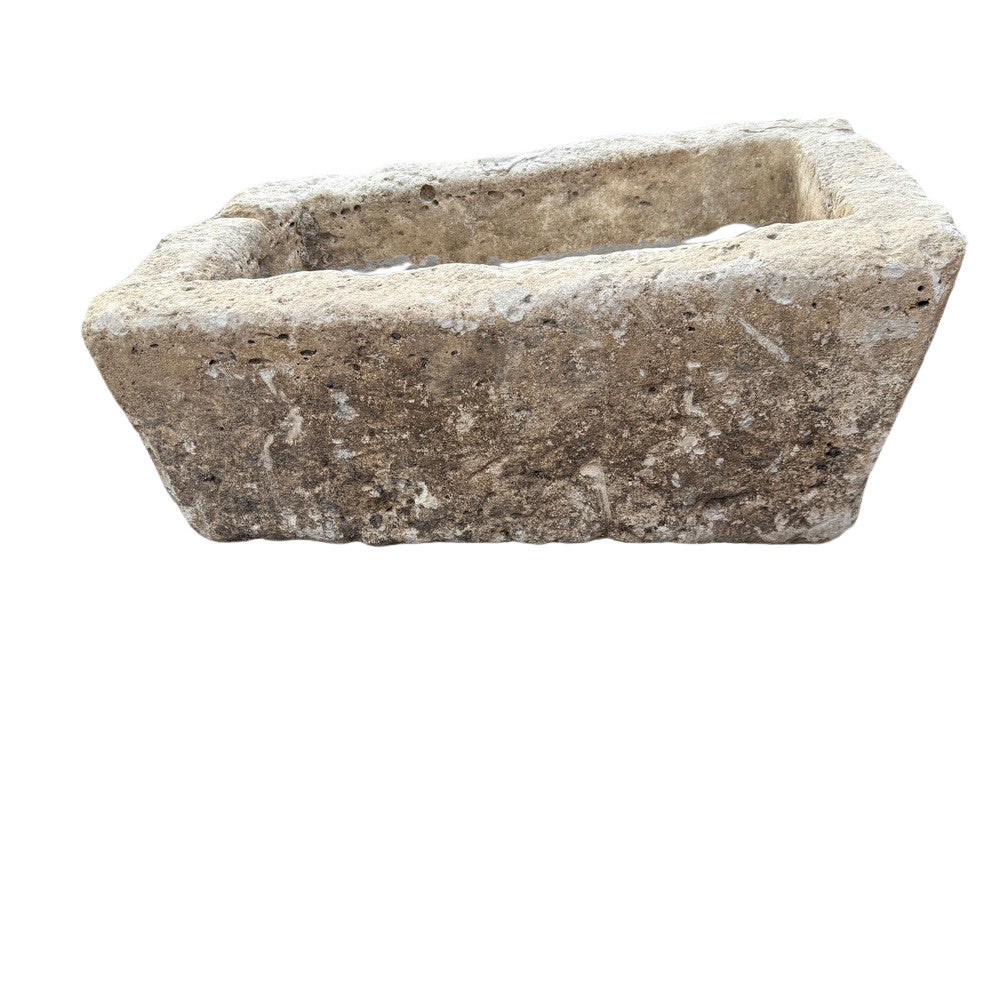 Antique Indonesian Limestone Planter - Berbere Imports