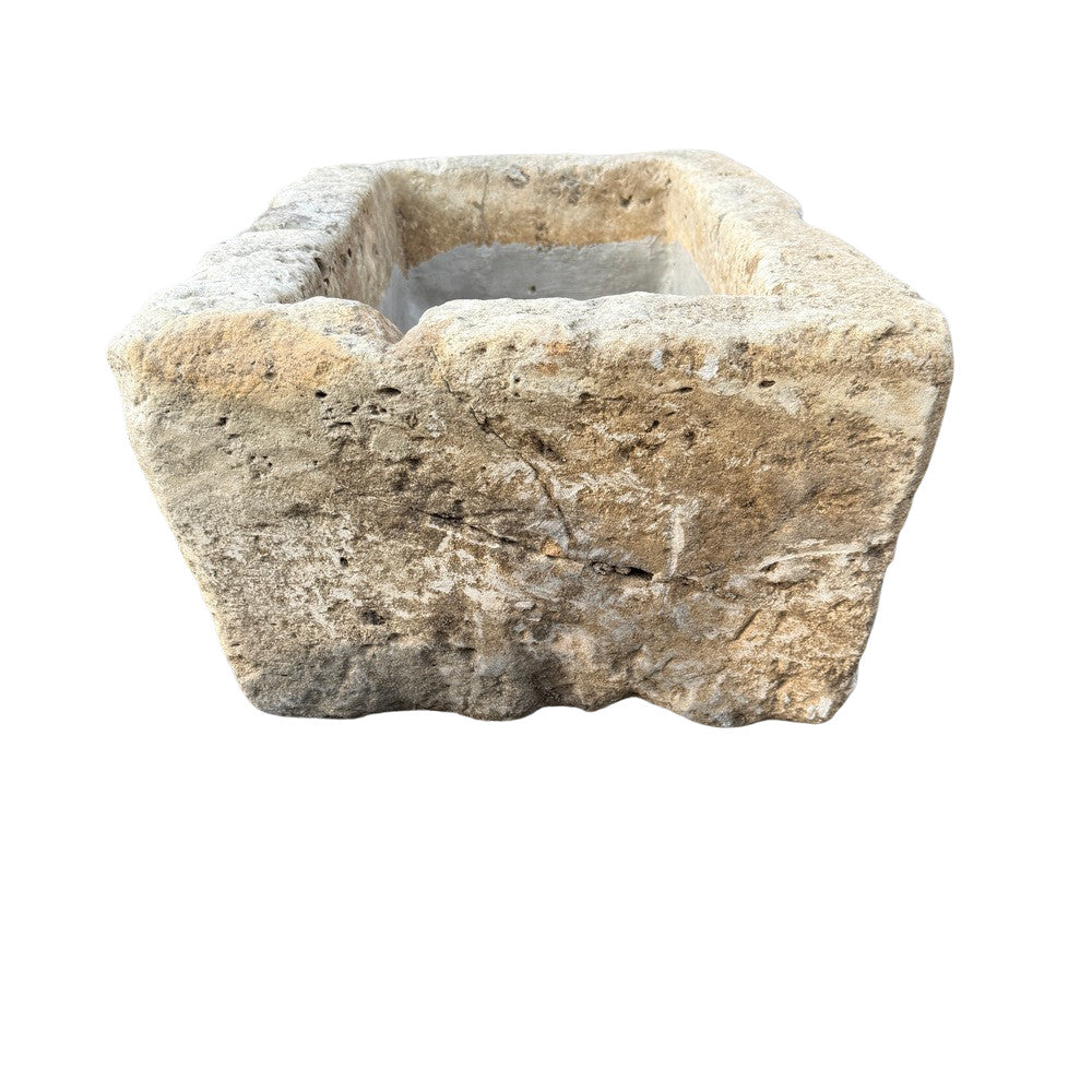 Antique Indonesian Limestone Planter - Berbere Imports