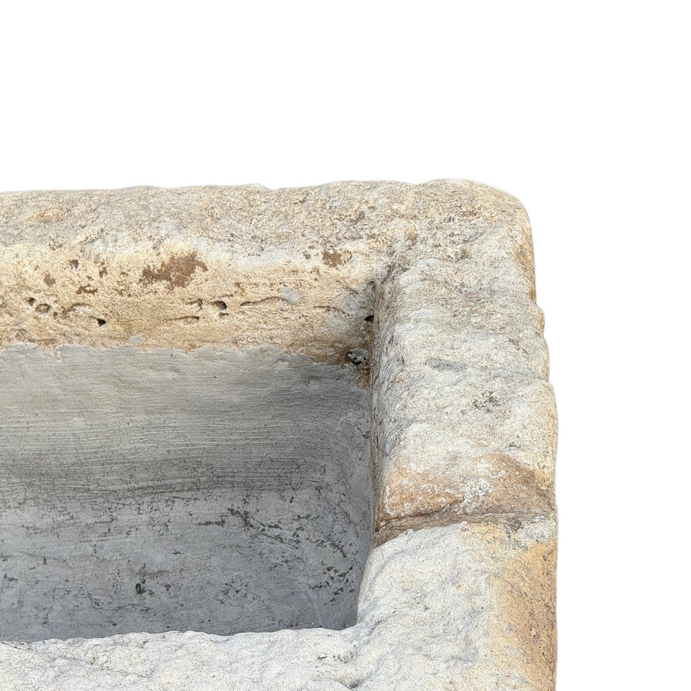 Antique Indonesian Limestone Planter - Berbere Imports